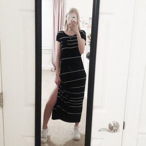 Old Navy Stripped Cotton Maxi Dress